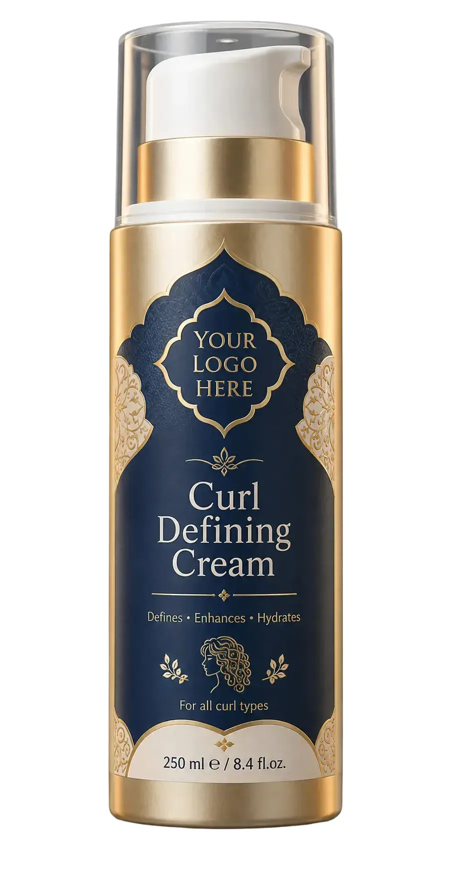 Organic Natural Curl Styling Cream Private Label