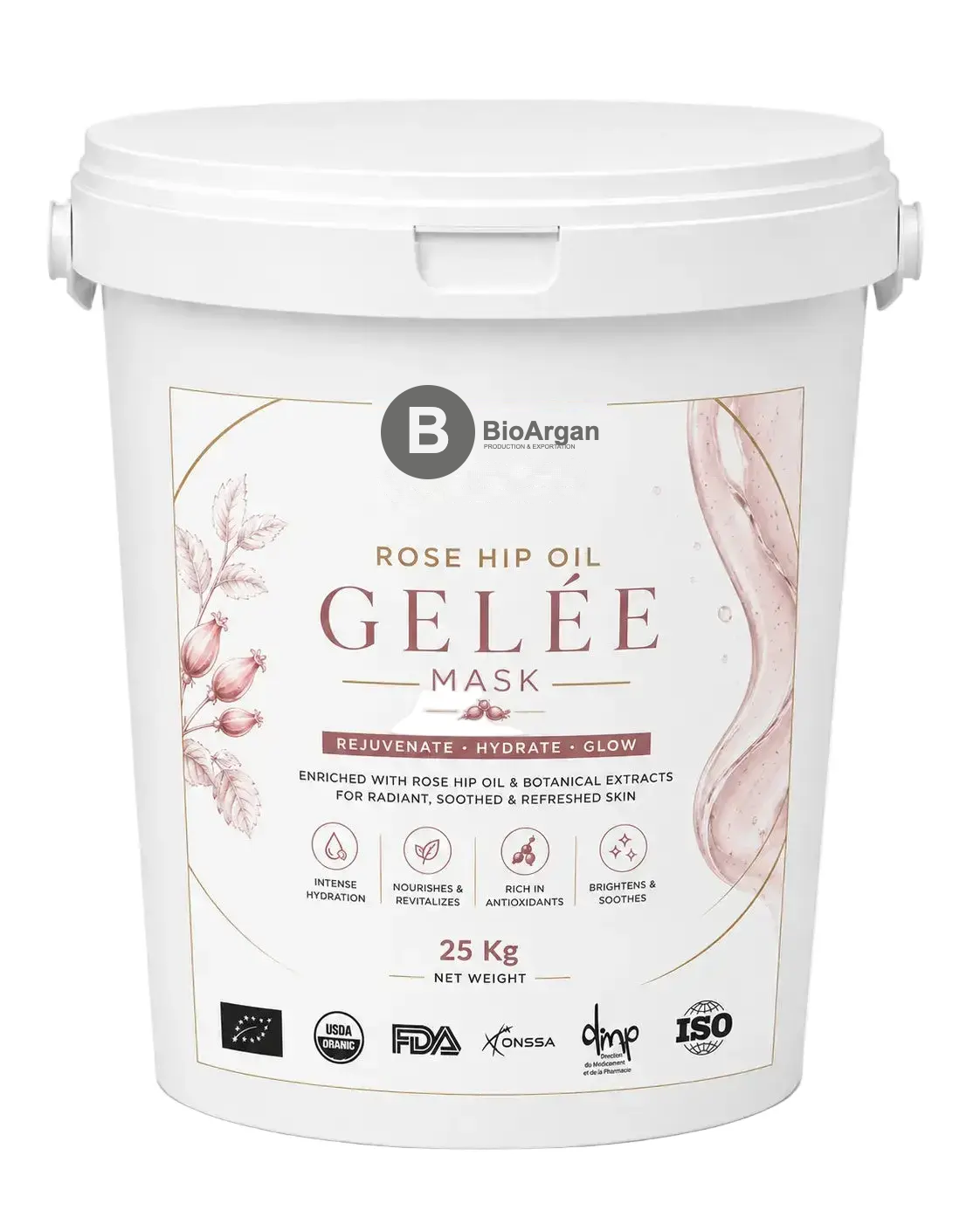 Bulk Rosehip Oil Gel Mask — Rose Skincare & Beauty