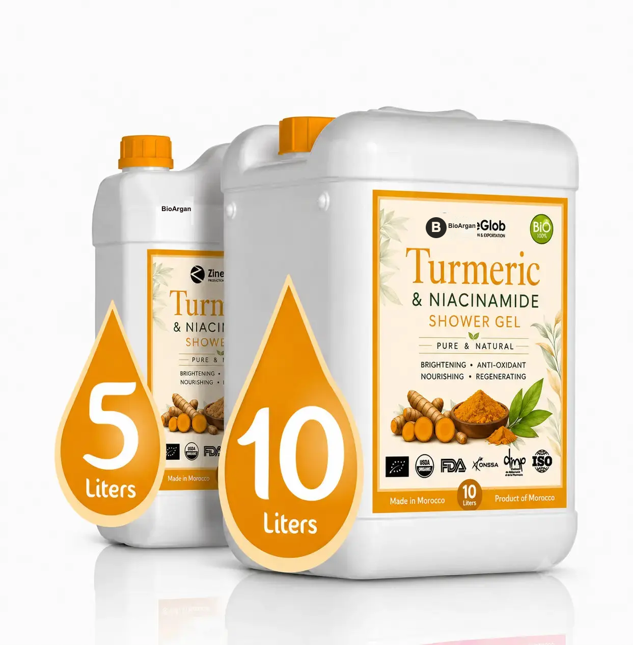 cúrcuma Niacinamide gel de ducha — a granel — Productos de cúrcuma