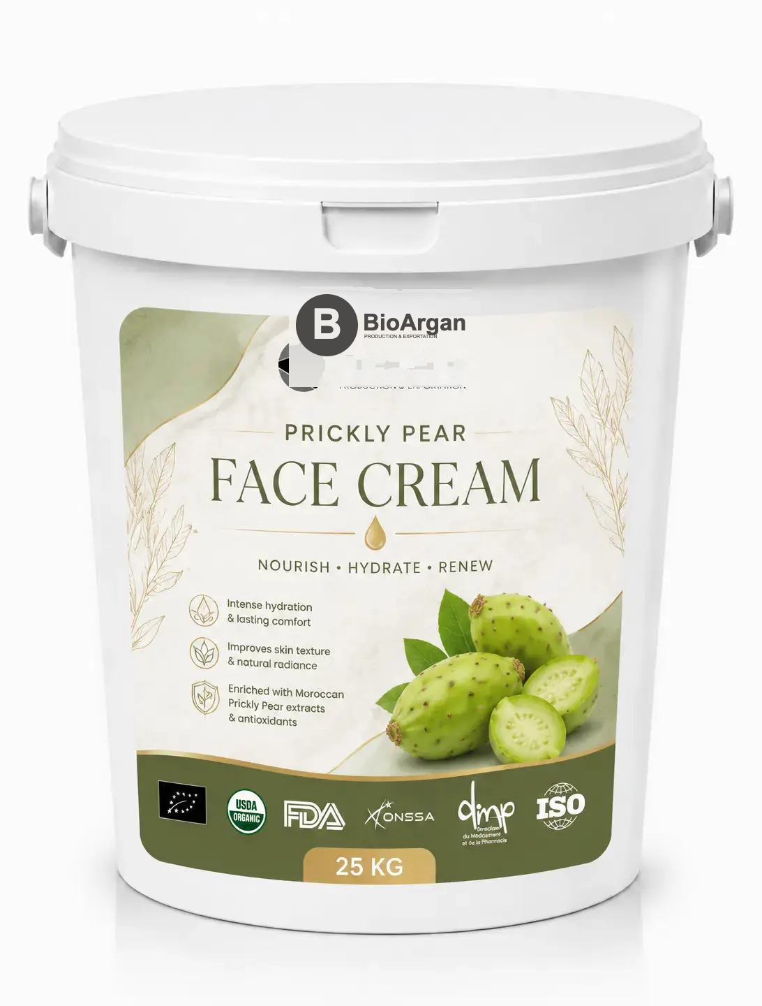 Crème visage à la figue de Barbarie — en vrac — Produits à la figue de Barbarie