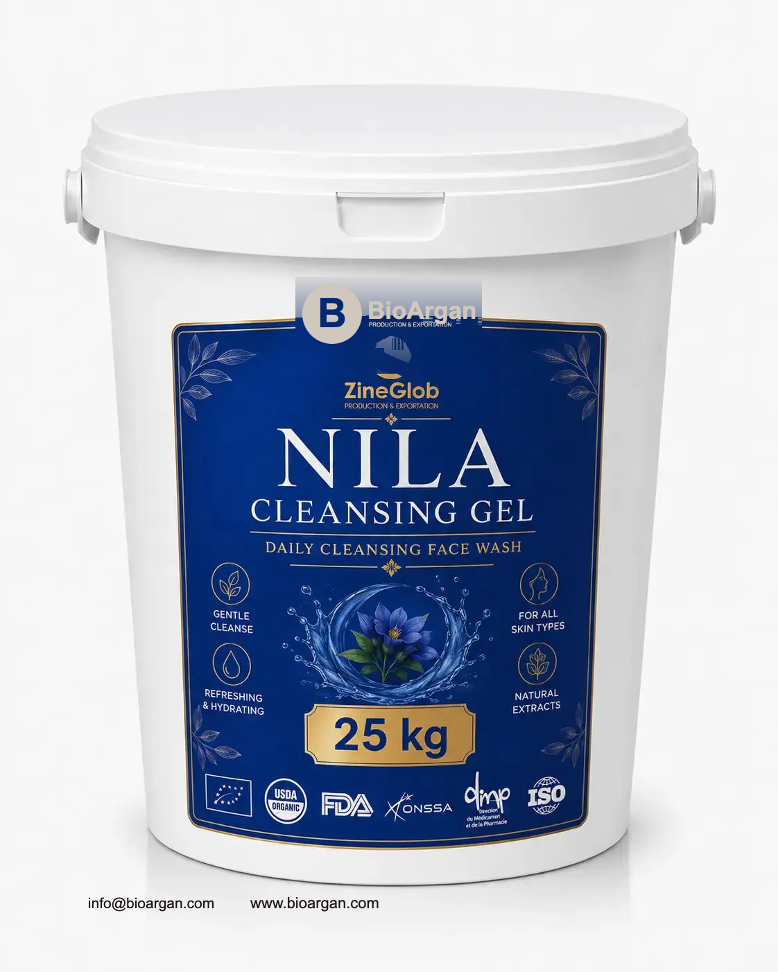 nila Gel de limpeza — a granel — Produtos marroquinos de nila