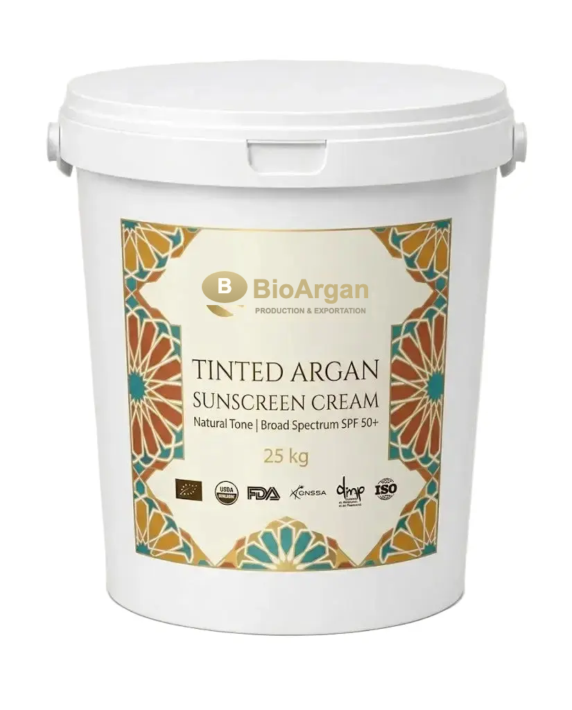 Tinted Argan Sunscreen creme — a granel — Cuidados de pele e rosto