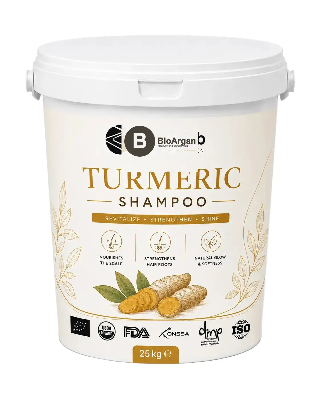 curcuma Vitamina C Esfoliante de açúcar — a granel — Produtos de curcuma